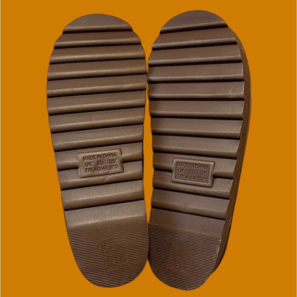 Platform Chestnut Slippers - Picture 3 of 4